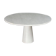 Table à manger vintage en marbre blanc de Carrare , Italie 1970'