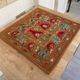Silk Embroidered Brown Cushion Cover. Suzani Textile Pillowcase. Traditional Folk Accent Pillow