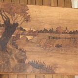 Table art nouveau marquetee paul guth