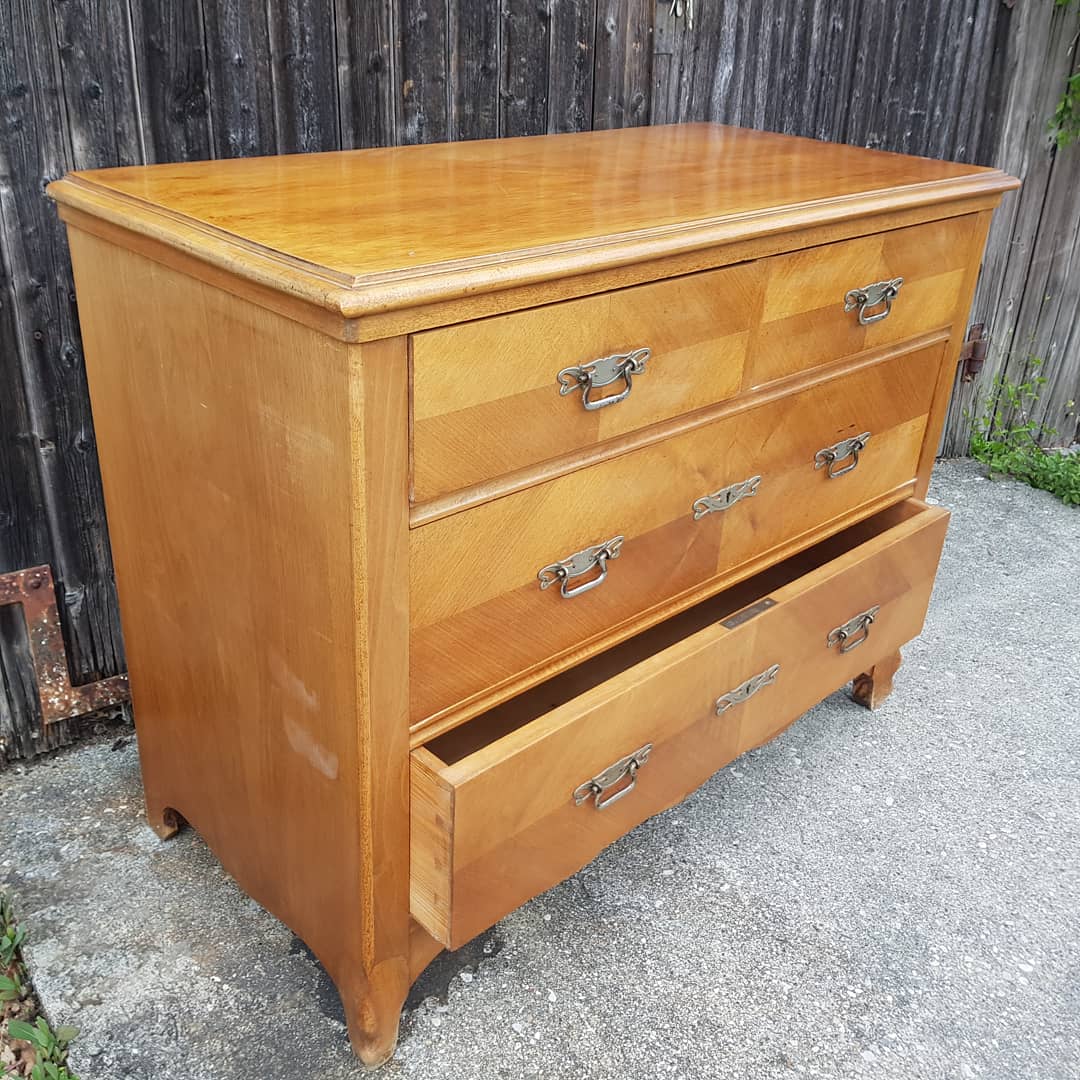 Vintage solid wood dresser