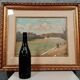 French School around 1900: oil on panel signed / view of the Doria River (Chambéry)