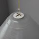 Vintage textured white glass pendant lamp from the 1970s.