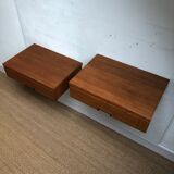 Pair of wall bedside tables