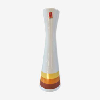 Vase en porcelaine design kaiser années 70