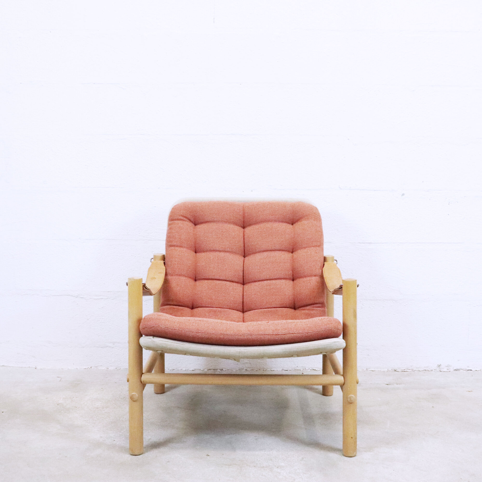 Fauteuils Safari avec un ottoman, Suède, 1960