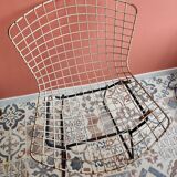 Black and white Wire chair - Harry Bertoia