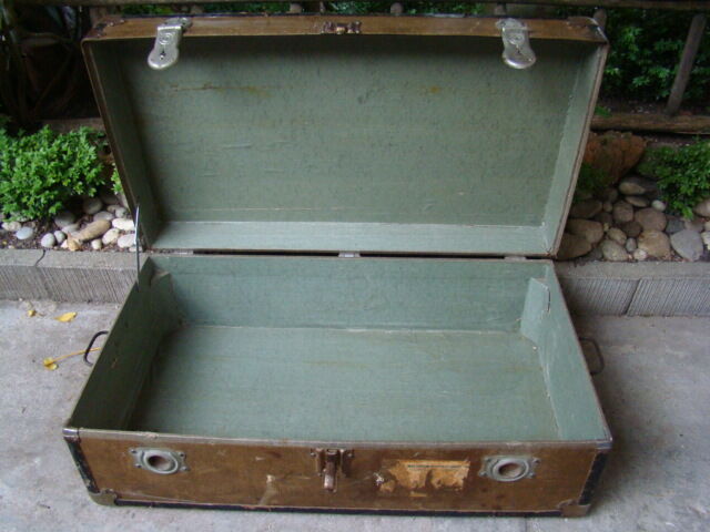 Old travel trunk