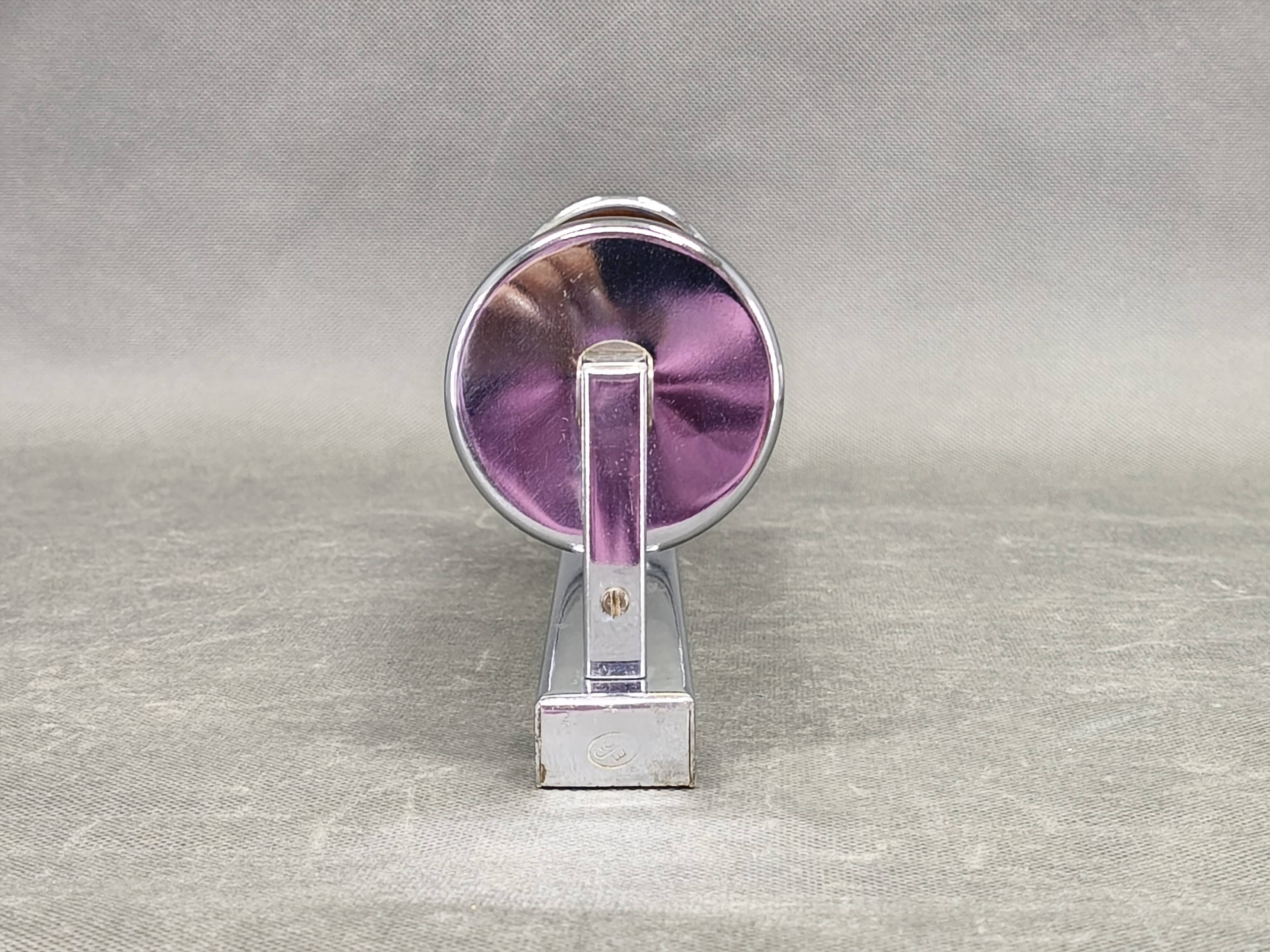 Pair of Art Deco Chrome and Glass Wall Lights, 1930s