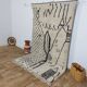 Handmade wool Berber rug 245 x 148 cm
