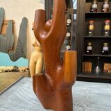 Modernist rosewood sculpture