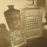 Carafe en verre français des années 1960-1970