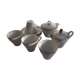 White and silver coffee service or Bavaria Waldsassen.