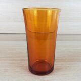 4 amber lemonade glasses