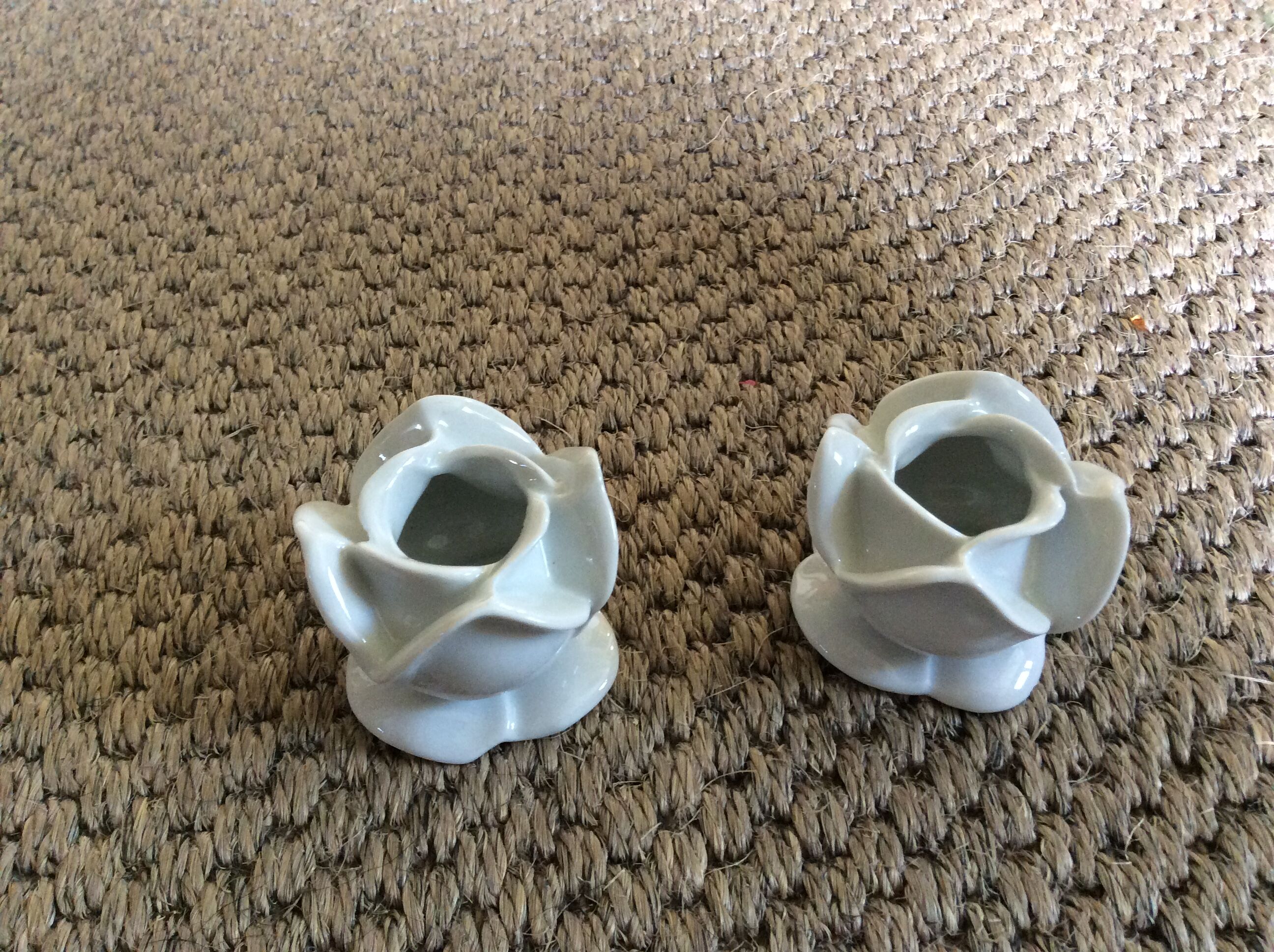 Porcelain candlesticks