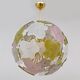 Italian Murano Glass Sputnik Chandelier in Pastel Colors and Polished Brass