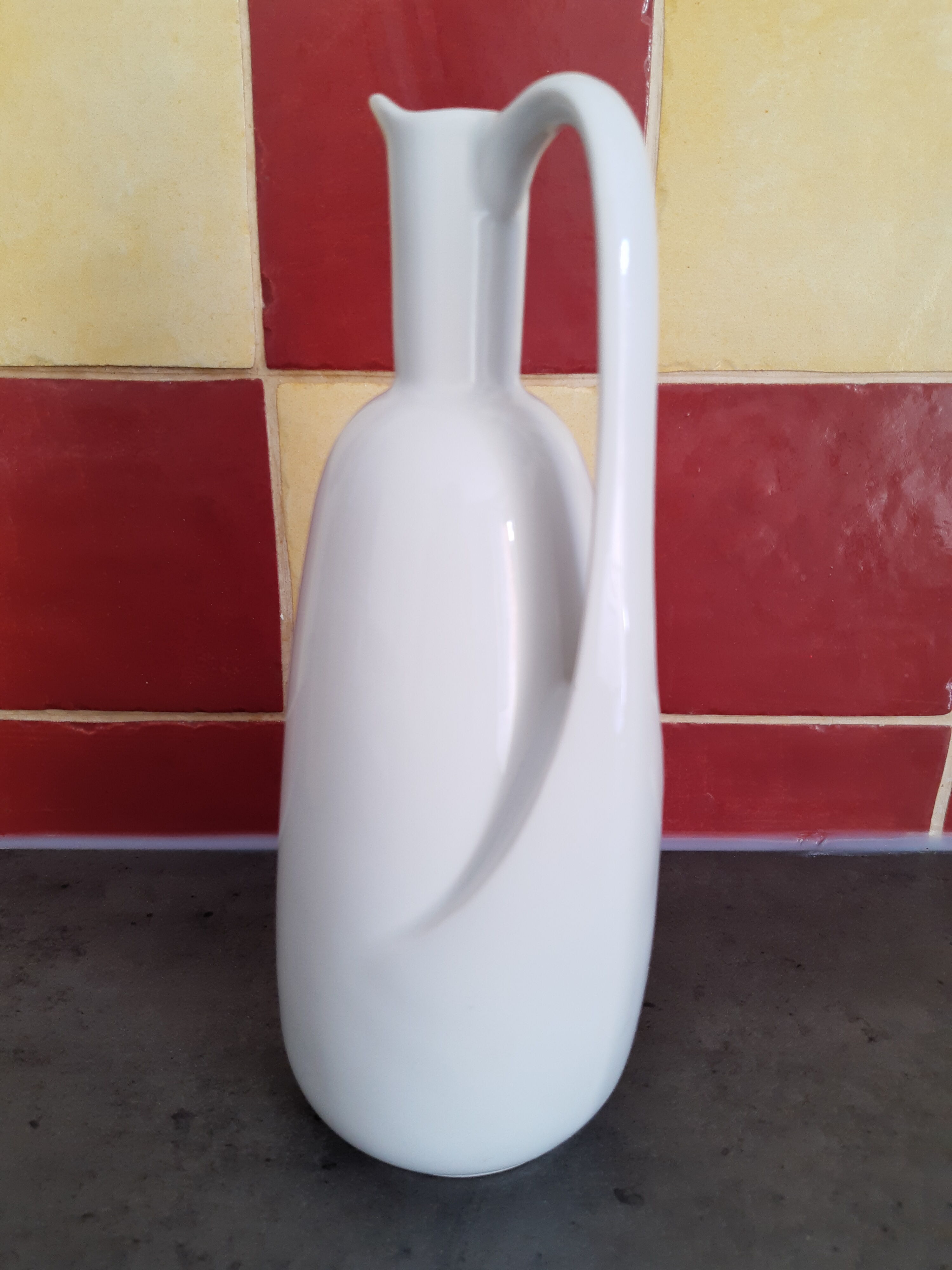 French white porcelain pitcher