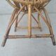 Fauteuil coquille en rotin pour enfant années 60
