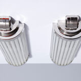 Pair of modernist art-deco wall lamps
