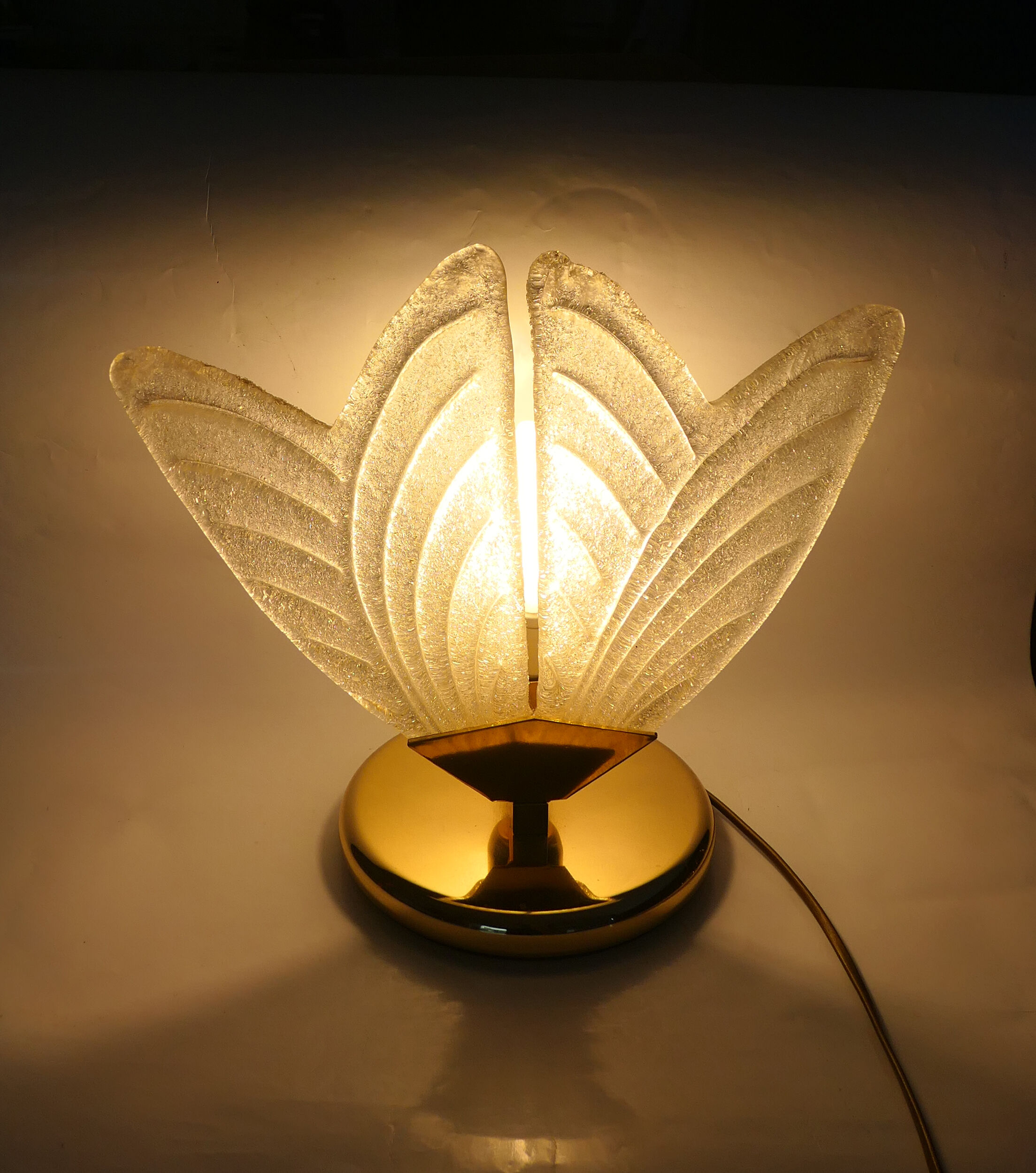 Lamp Sorrento Italy Murano Hollywood Regency 1980