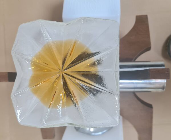 Lustre 1970 italien bois Vintage Italian Carlo Mason Mazzega 47xh73