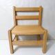 Small vintage combelle wooden chair for children