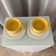 Pair of Jean Fasseaux Ceramic Coffee Cups with Saucers – Belgium, 1970s
