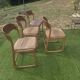 4 chaises Baumann modèle Traîneau