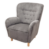 Grey armchair, Scandinavian design, production: Denmark