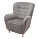Grey armchair, Scandinavian design, production: Denmark