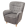 Grey armchair, Scandinavian design, production: Denmark