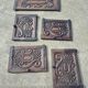 antique cabinet with carvings and wrought iron fittings rural