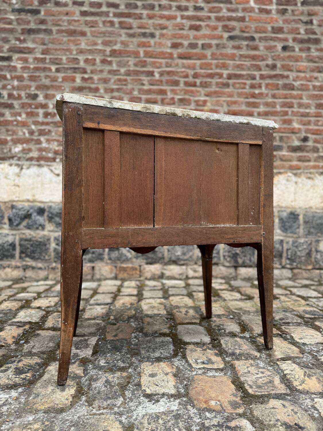 Pierre Roussel, Sauté Commode In Marquetry Louis XV Period XVIII Eme Century