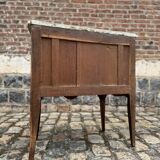 Pierre Roussel, Sauté Commode In Marquetry Louis XV Period XVIII Eme Century