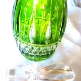 Green Baccarat cut crystal carafe