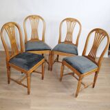 4 Vintage Scandinavian Gustavian Style Chairs Sweden