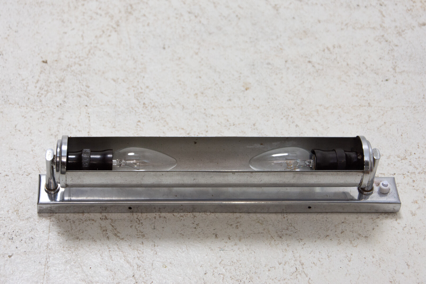 Bauhaus chromium plated wall lamp for Napako, 1940