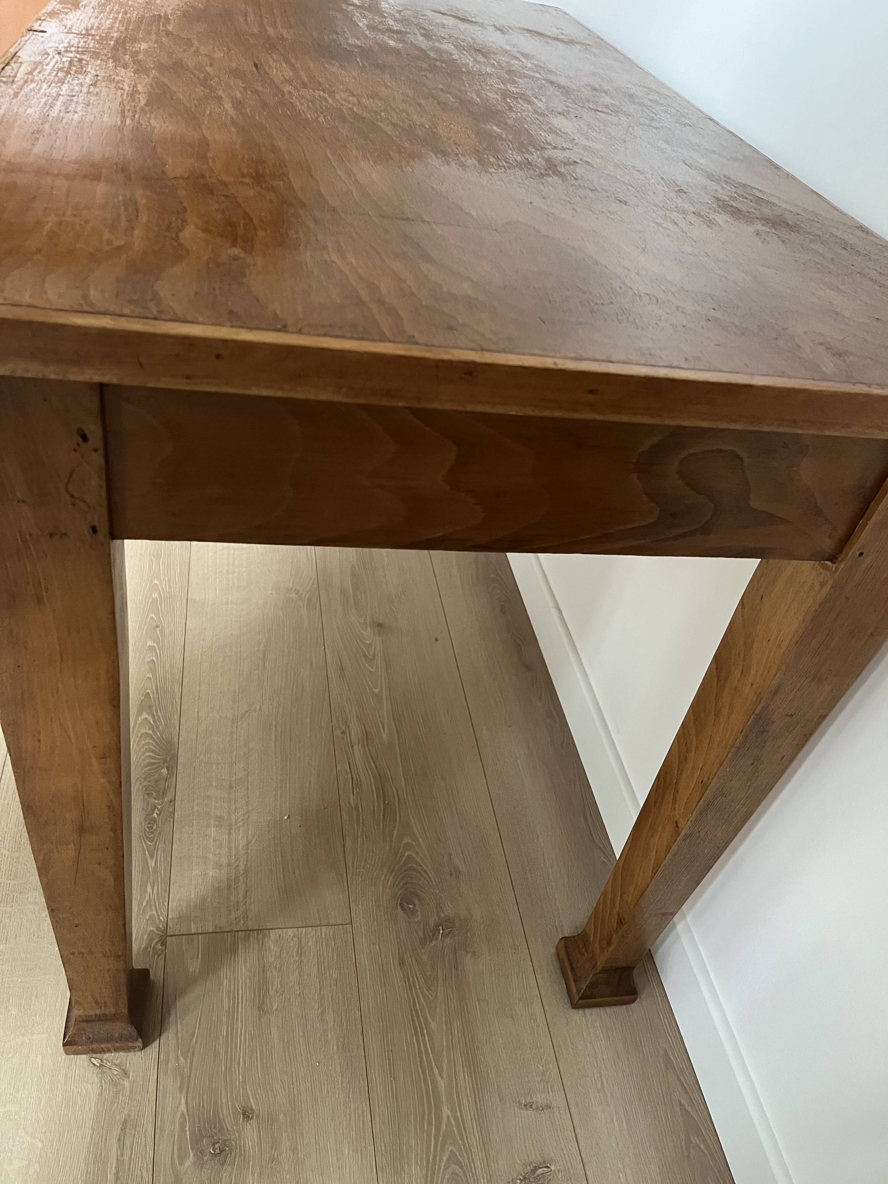 Solid wood desk