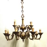 Lustre en bronze, style Mazarin, 12 feux, milieu XIXème.