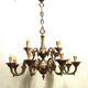 Bronze chandelier, Mazarin style, 12 lights, mid-19th century.