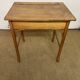 Rare Antique School Desk Art with Ink Well