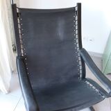 Siesta armchair Westnofa ingmar relling vintage black leather