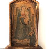 Icône italienne en bois