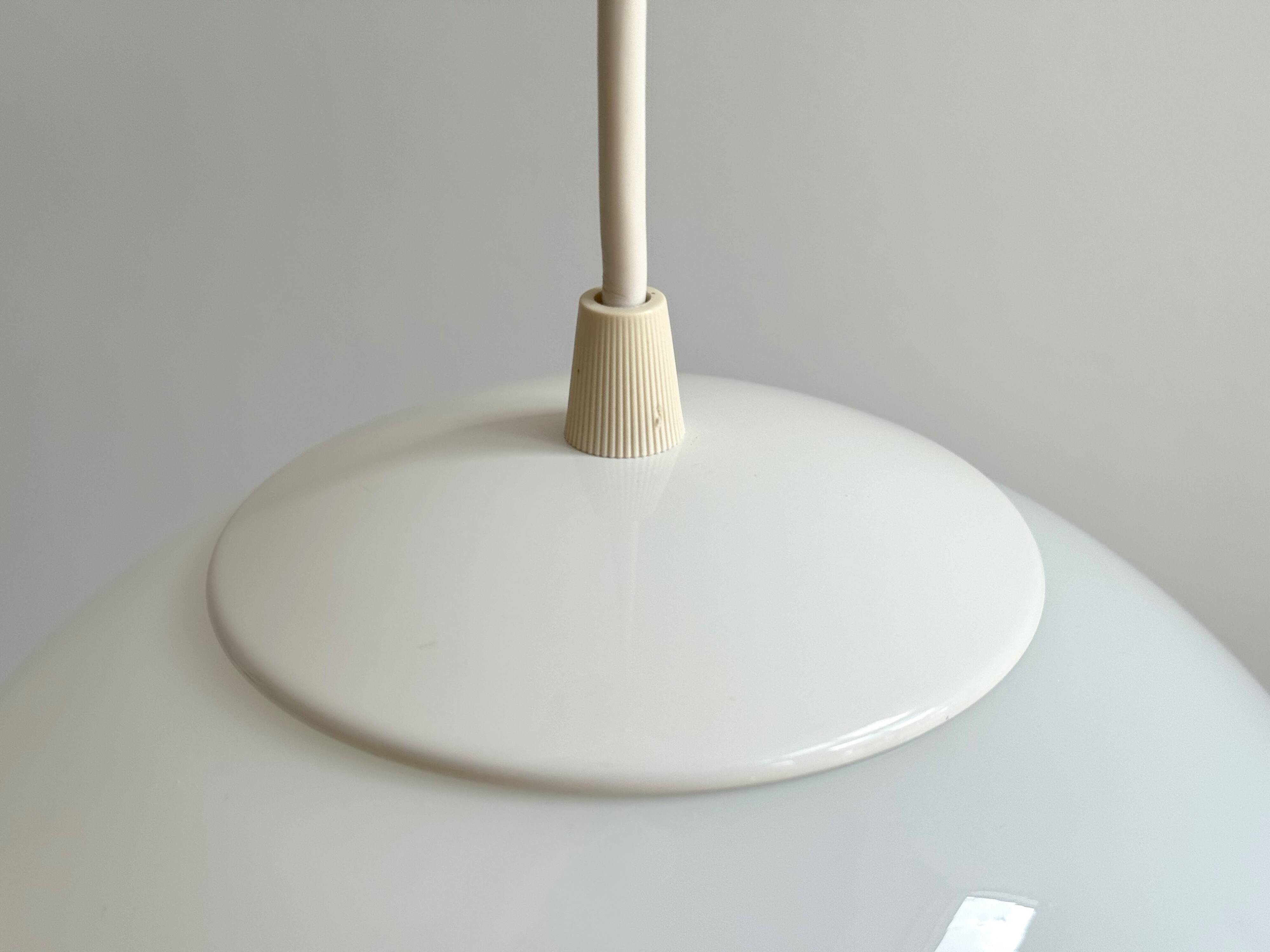 Vintage milk glass globe hanging lamp