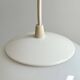Vintage milk glass globe hanging lamp