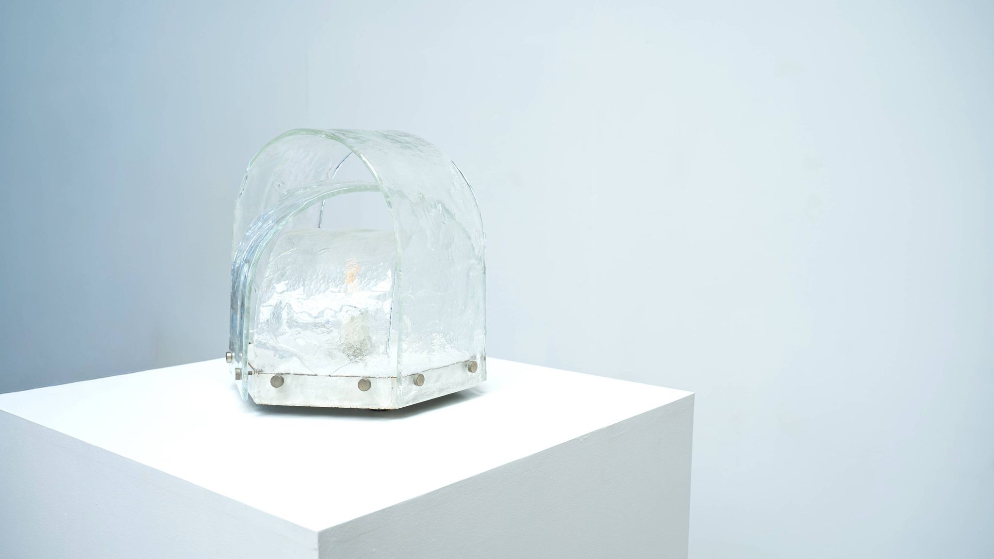 Lampe de table sculpturale Carlo Nason pour Mazzega