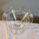 7 Art Deco crystal champagne coupes, grape clusters (+ 2 gifts)