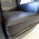 Howard Keith pair of black leather armchairs for HK Furniture