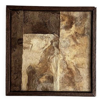 Artwork made of bark paper