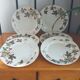Flat porcelain plates from Lunéville KG ivy model