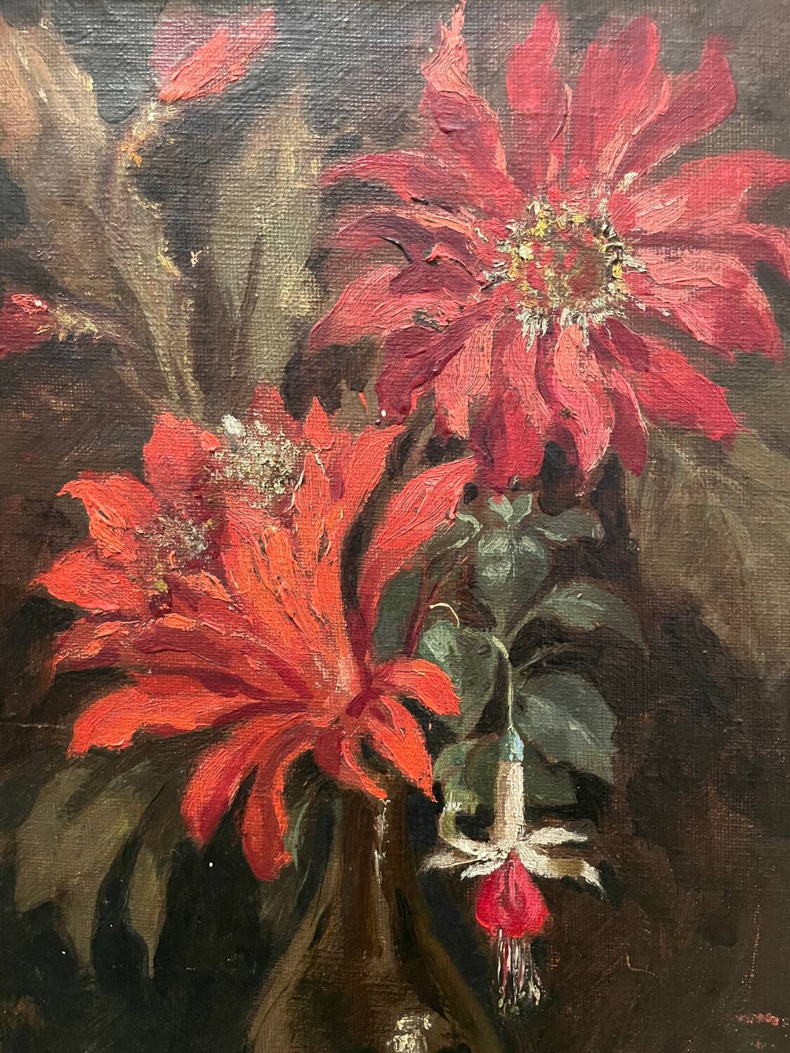 Still life with red flowers 20th century